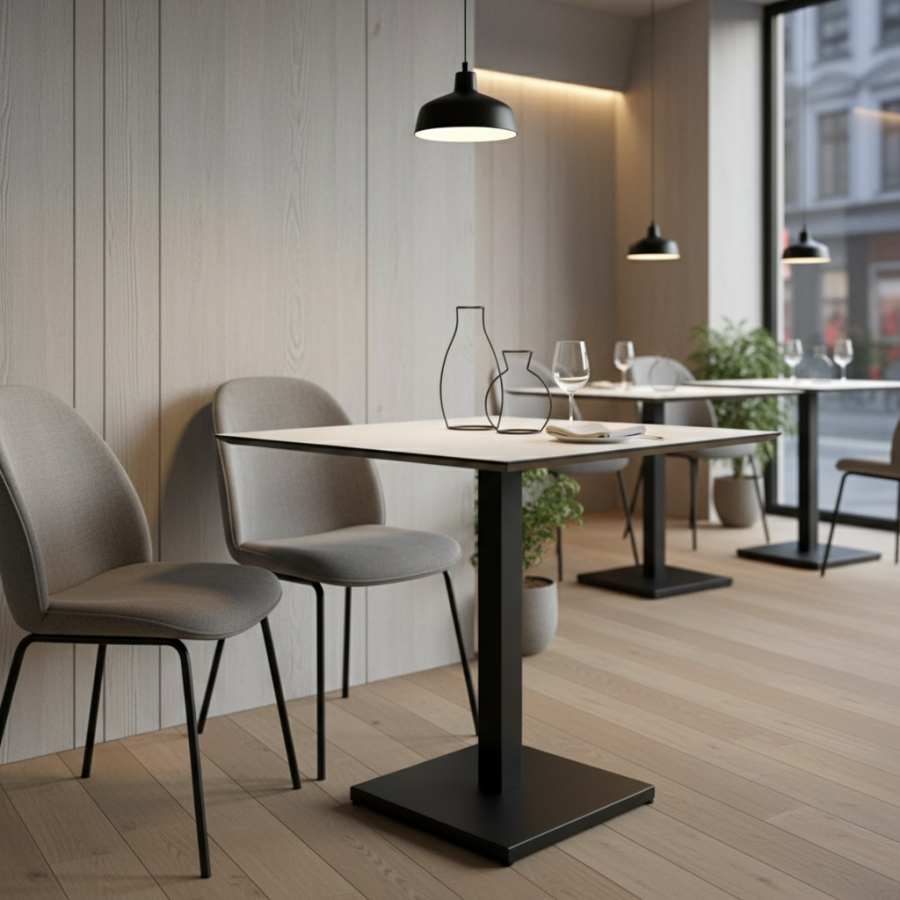 Стол Chelsea One черный белый матовый_2