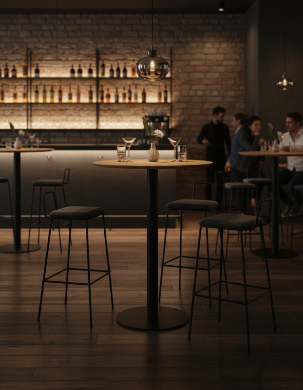 Стол R-Flat Bar коричневый_2