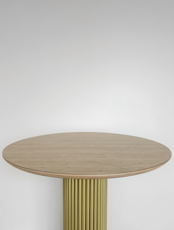 Столешница Фанера, диаметр 600, цвет - Дуб Рустик, натуральный торец